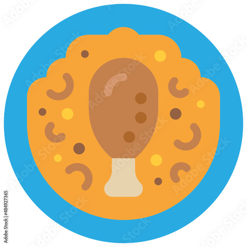biryani flat icon