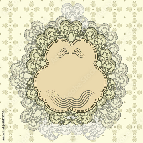 vintage frame vector illustration