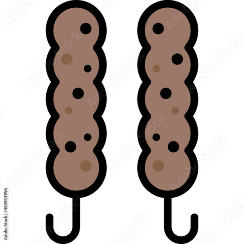kebab filled outline icon
