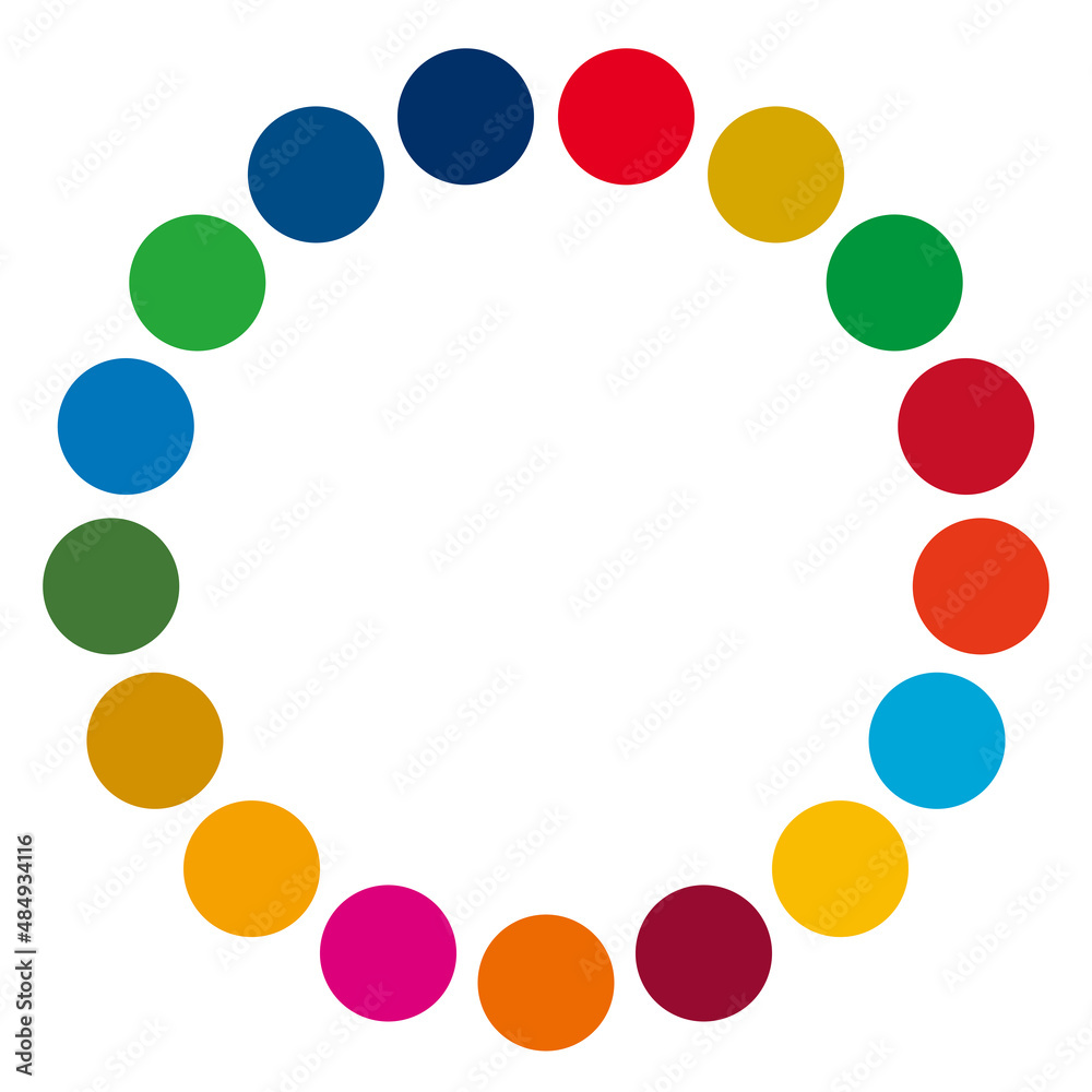 Wheel of SDGs color image circles Wheel of SDGs color image circles