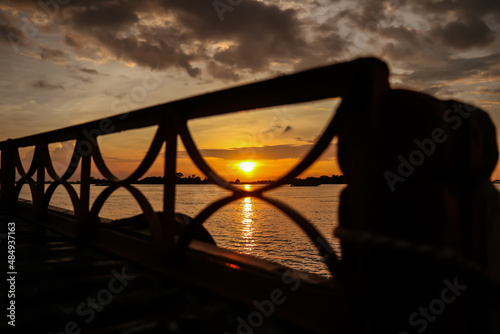 Sunset in the middle of HAOR. It's located  approximately 30-40 km away from a district town Kishoreganj in Bangladesh © Tanjim Ashraf Sadi