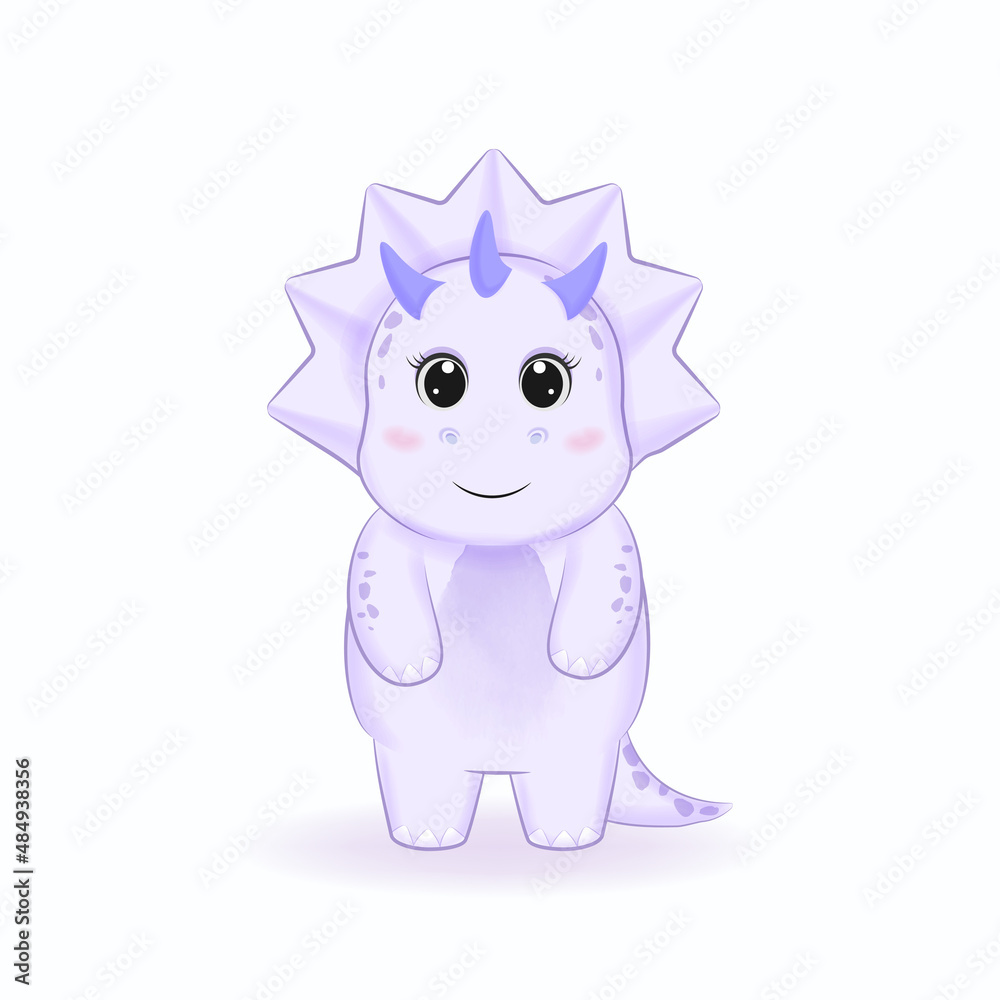 Cute Dinosaur cartoon illustration Cute Dinosaur cartoon illustration