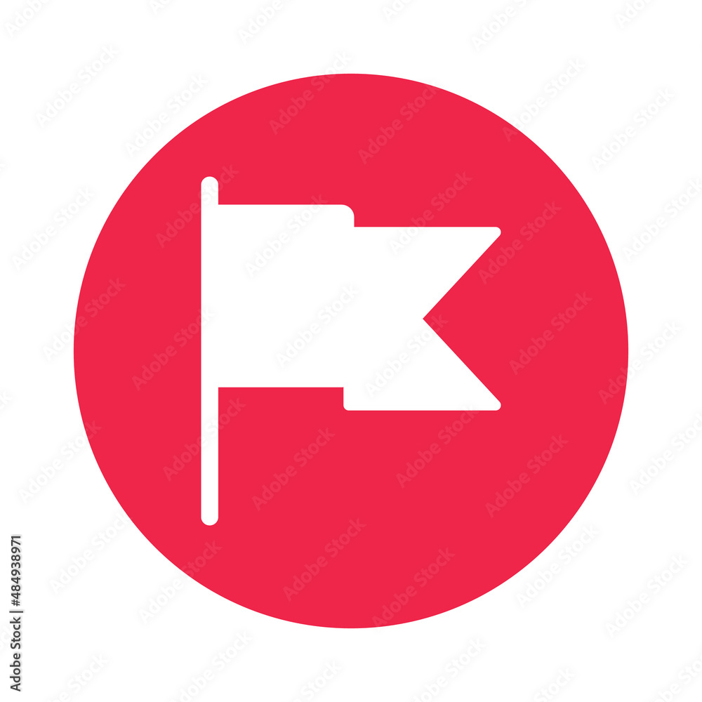 mark flag Isolated Vector icon which can easily modify or edit

