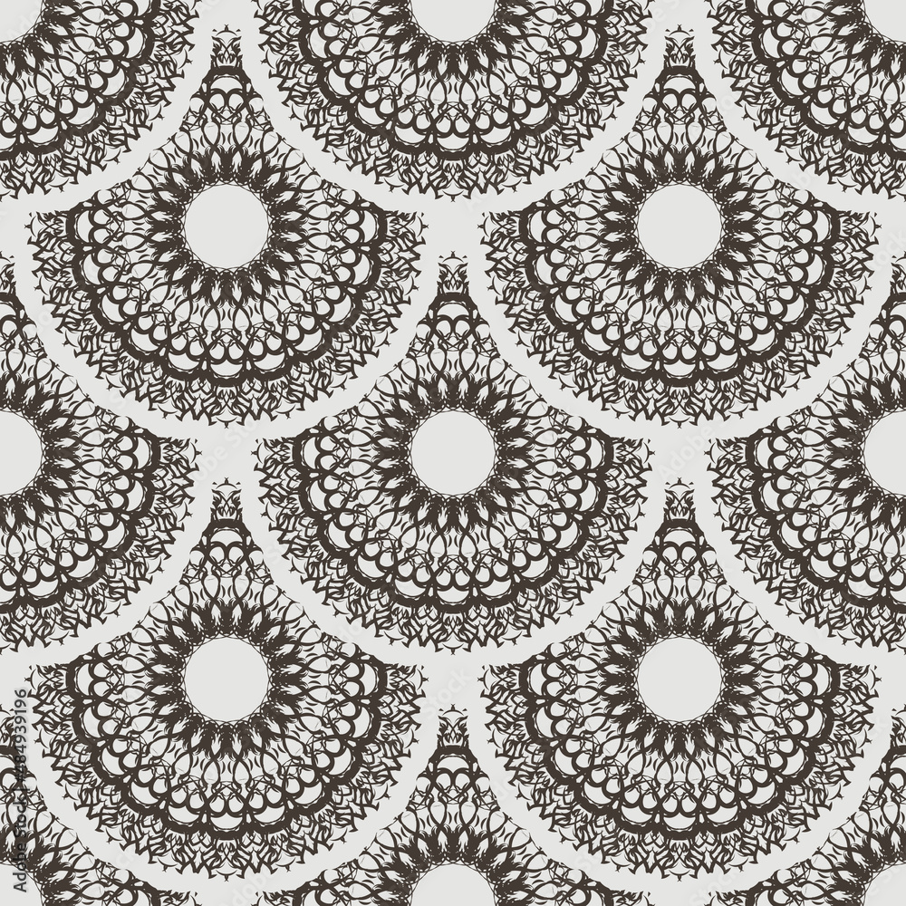 Obraz premium Seamless retro pattern background. Vector illustration