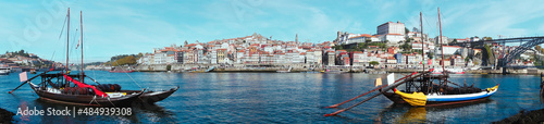 paronamic of the city of oporto on a sunny day. portugal. photo