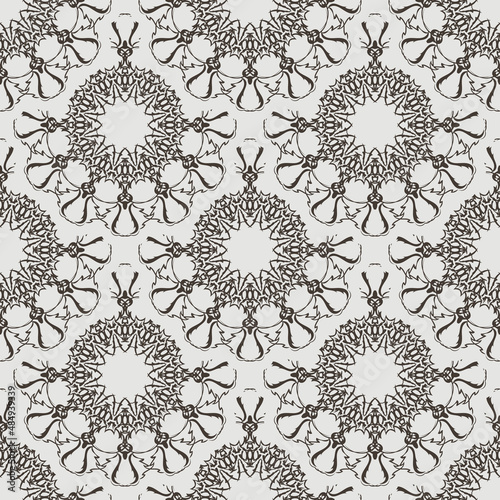 Seamless retro pattern background. Vector illustration