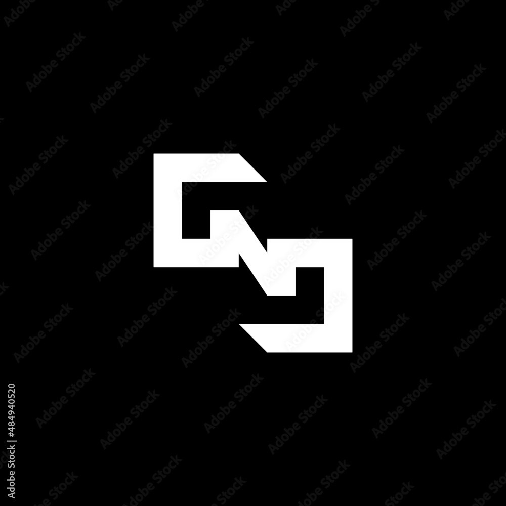 monogram s n simple logo design monogram s n simple logo design