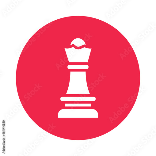 Chess pawn Isolated Vector icon which can easily modify or edit   © BinikSol