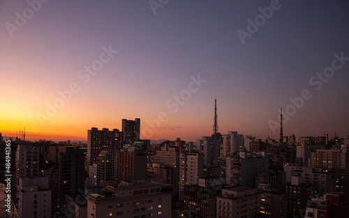 Vista da região da Avenida Paulista em São Paulo - Brasil photo