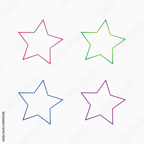 set of stars   stars   star   star icon   vector   shape   symbol   design   illustration   set   decoration   web   color   sign   element   yellow   shiny   art   collection   green  