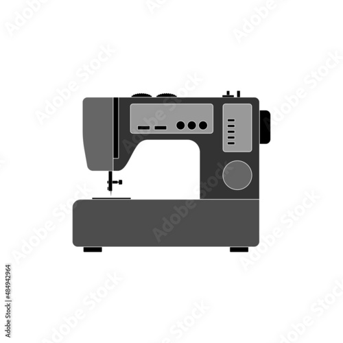 The icon of an easy-to-use sewing machine for sewing clothes on a white background.