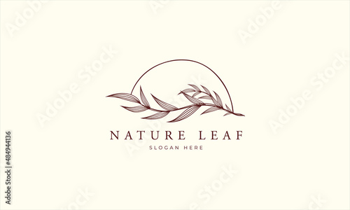 natural and organic logo modern design. Natural logo for branding, corporate identity and business ca