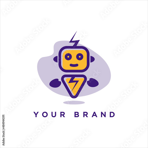 Modern Electric Robo Logo vector for your business