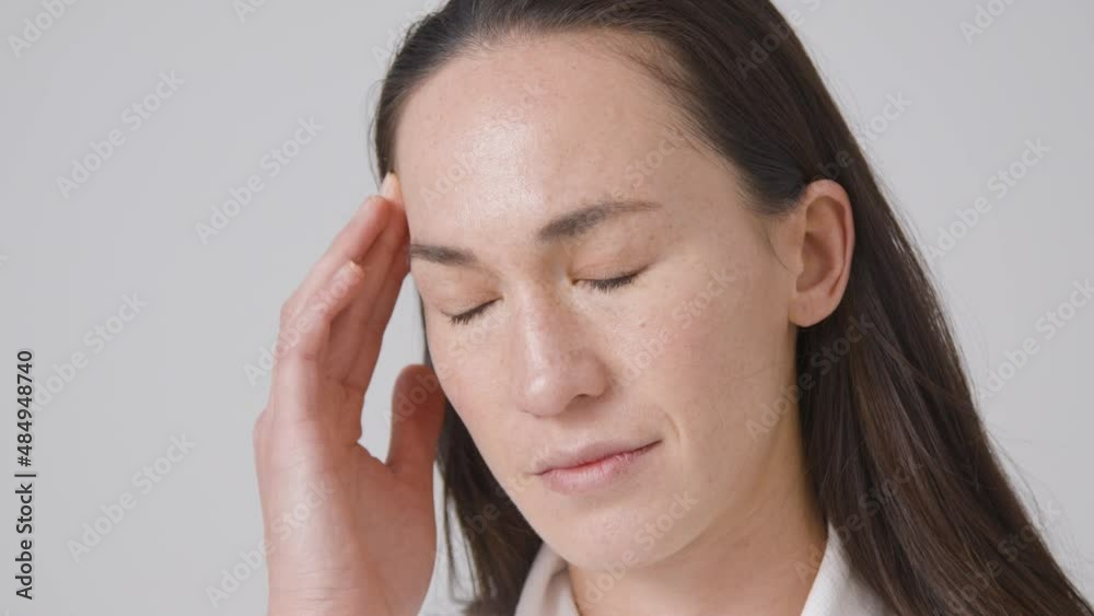 Tracking Shot of Woman Taking Pills for Headache Tracking Shot of Woman Taking Pills for Headache