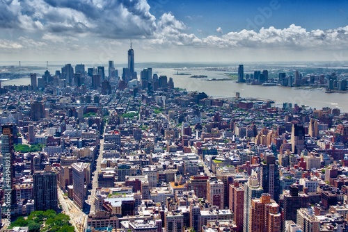 New York City - Manhattan aerial view. New York cityscape.