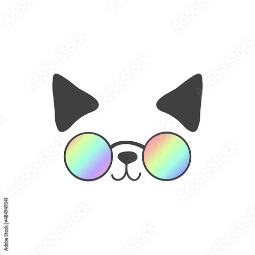 Cats mask for social media, social network, isolated cute doodle. Cat sketch character handmade to Print T-shirts. kids animals. Funny stylish muzzle isolated Pets. vector illustration