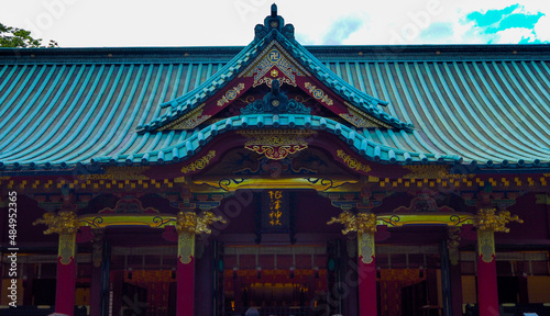 Meiji Shrine with Gold Accents, Tokyo, Japan © Amantography