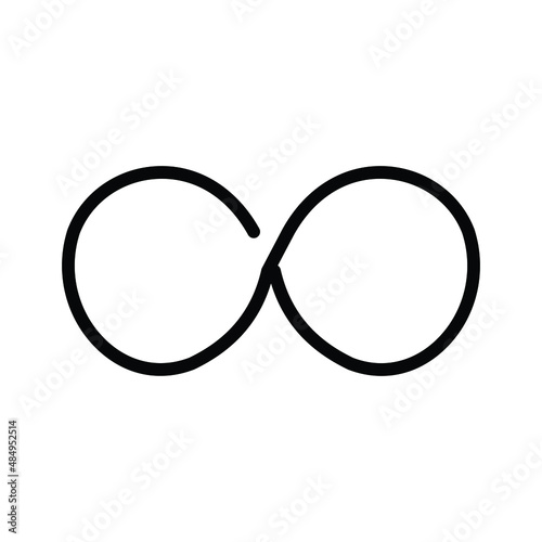 infinity loop Isolated Vector icon which can easily modify or edit

