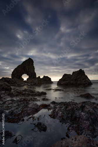 Tela sea arch located at Crohy Head on the north west coast of Ireland in County Donegal