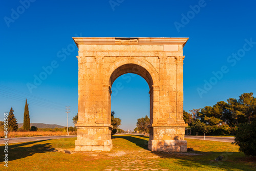 Arc de Bera Triumphal Arch in Catalonia Spain
