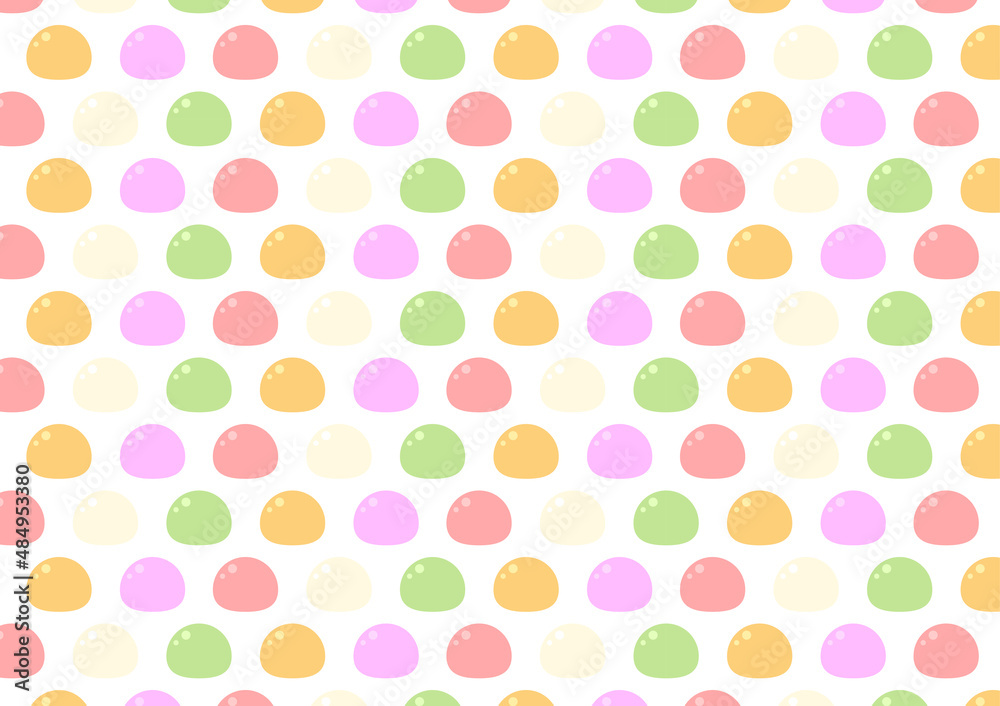 Mochi icon vector. Mochi pattern wallpaper. Japanese rice dessert. Mochi icon vector. Mochi pattern wallpaper. Japanese rice dessert.