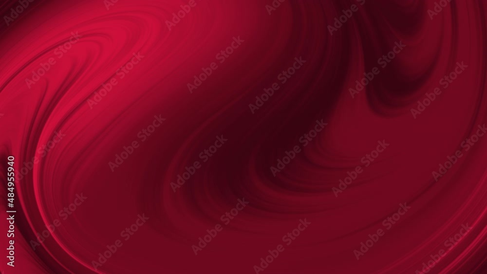 Fluid vibrant gradient footage. Moving 4k animation of ruby red colors ...
