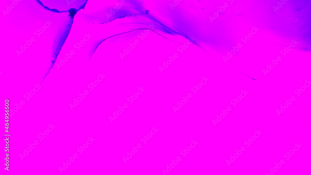 Fototapeta premium Disco Alcohol Ink. Violet Oil Flow. Wine Delicate