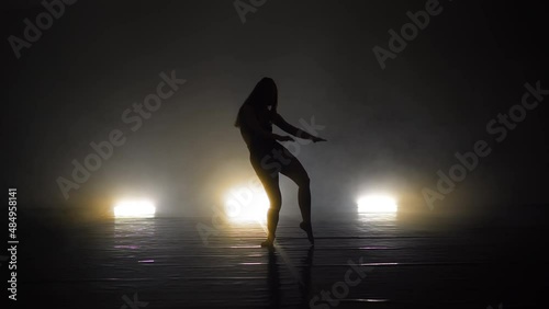 Contemporary Dancer Woman performing Erotic Sensual Dance photo