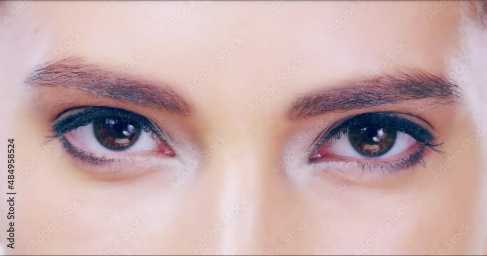 Shes got that sparkle in her eyes. Macro attractive young woman's eyes