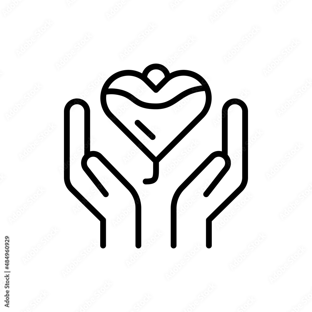 Blood Donor day line icon. Isolated vector element. Blood Donor day line icon. Isolated vector element.