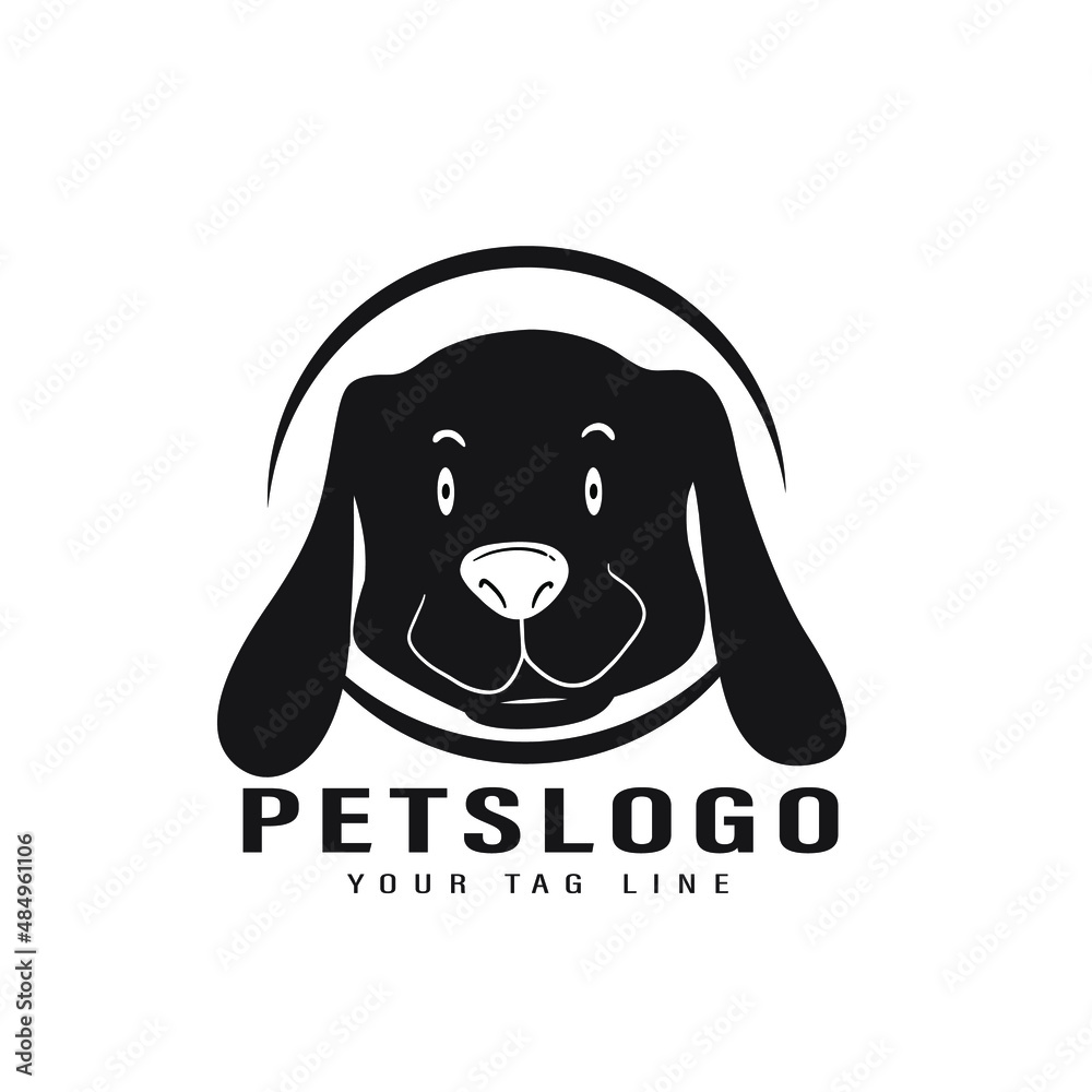 Dog pet animal silhouette. Good use for symbol, logo, web icon, mascot, or any design you want. Dog pet animal silhouette. Good use for symbol, logo, web icon, mascot, or any design you want.