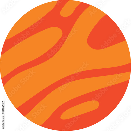 orange planet mars