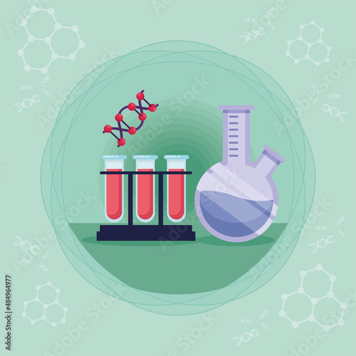 genetic laboratory and dna