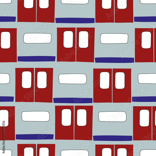 Vector grey abstract London tube seamless pattern background. Ideal for travelling gifts and souvenirs. Perfect for fabric, wallpaper, wrapping, scrapbooking and stationery. Surface pattern design.