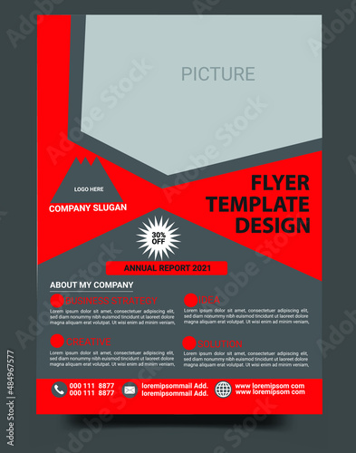Clean And Modern Business Flyer Design Template 