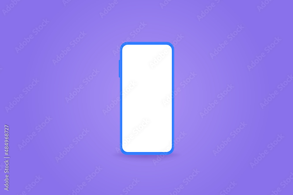 vector illustration smartphone on lilac background copy space, banner 3d render smartphone with empty white display. concept of online business, online store vector illustration smartphone on lilac background copy space, banner 3d render smartphone with empty white display. concept of online business, online store
