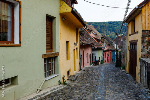 Fototapeta Naklejka Na Ścianę i Meble -  The historic city of Sighisoara in Transilvania Romania
