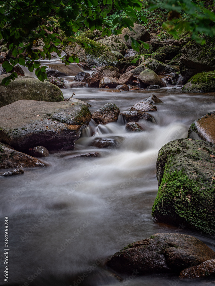 Waterfall on river Ilse in forest Harz, Germany Waterfall on river Ilse in forest Harz, Germany