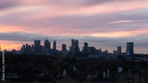 city skyline at sunset © OVIDIU