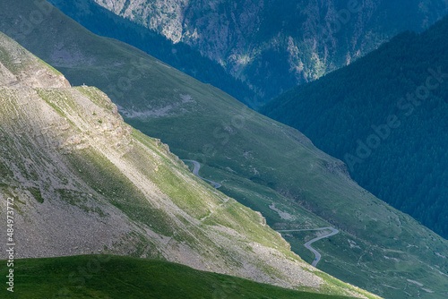 Alpes, paysage au Col de la Bonette. photo