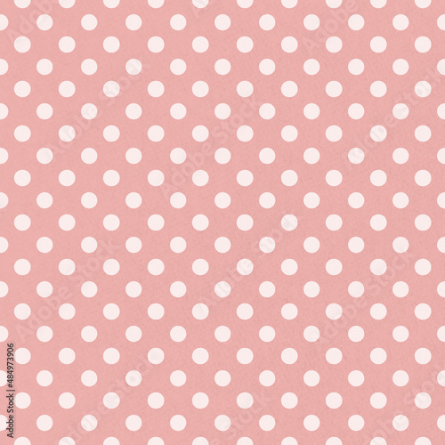 Polka dot texture, pink polka dot craft paper seamless pattern 