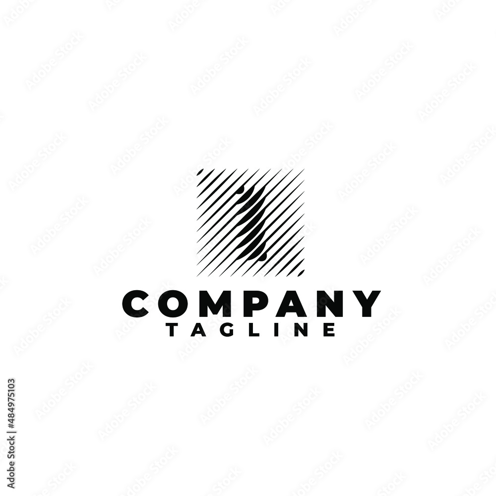 Dual tone I rectangle box logo design template. Letter I initial logo Dual tone I rectangle box logo design template. Letter I initial logo
