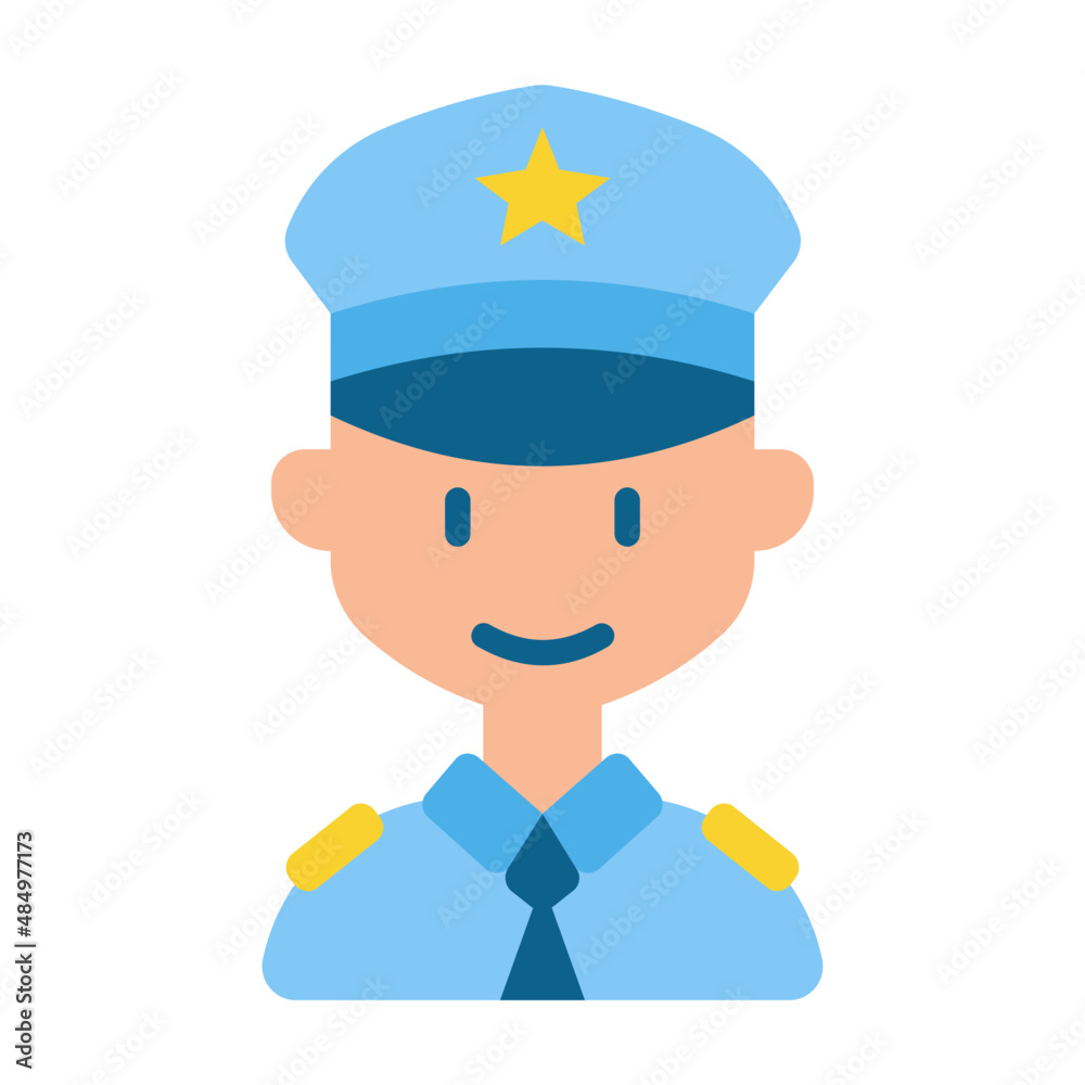 police flat icon
