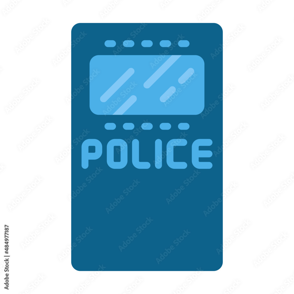 police shield flat icon