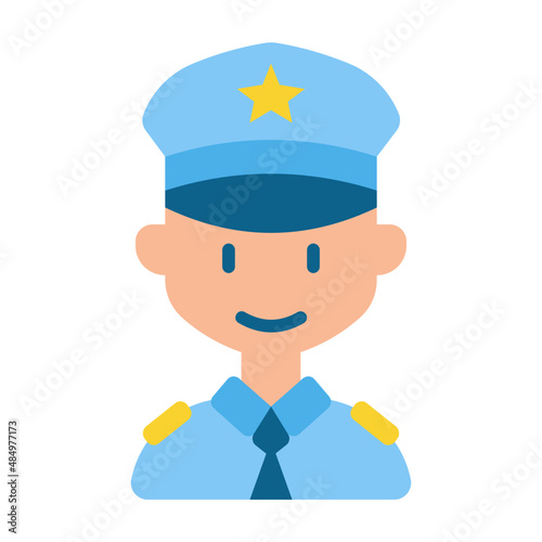 police flat icon
