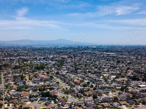 Aerial view of the Anaheim, California