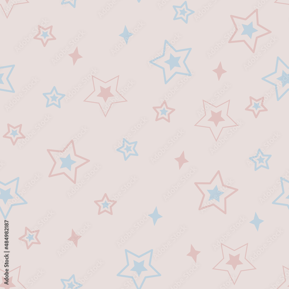 Vector seamless pattern. It was created to give love and tenderness. This pattern will easily become part of your project, design, or desktop decoration.