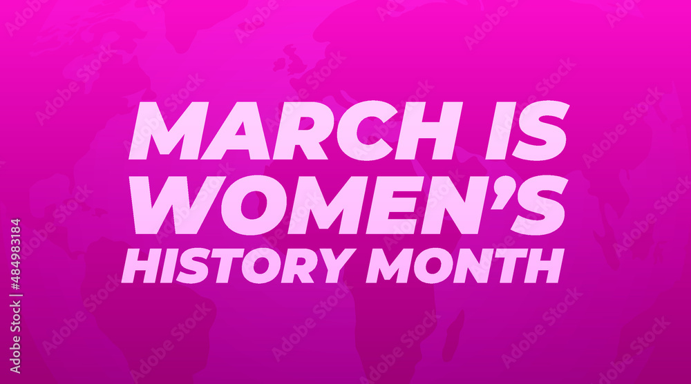 march 2022 is women's history month modern creative banner, sign, design concept, social media post, template with female women illustration and pink abstract background march 2022 is women's history month modern creative banner, sign, design concept, social media post, template with female women illustration and pink abstract background