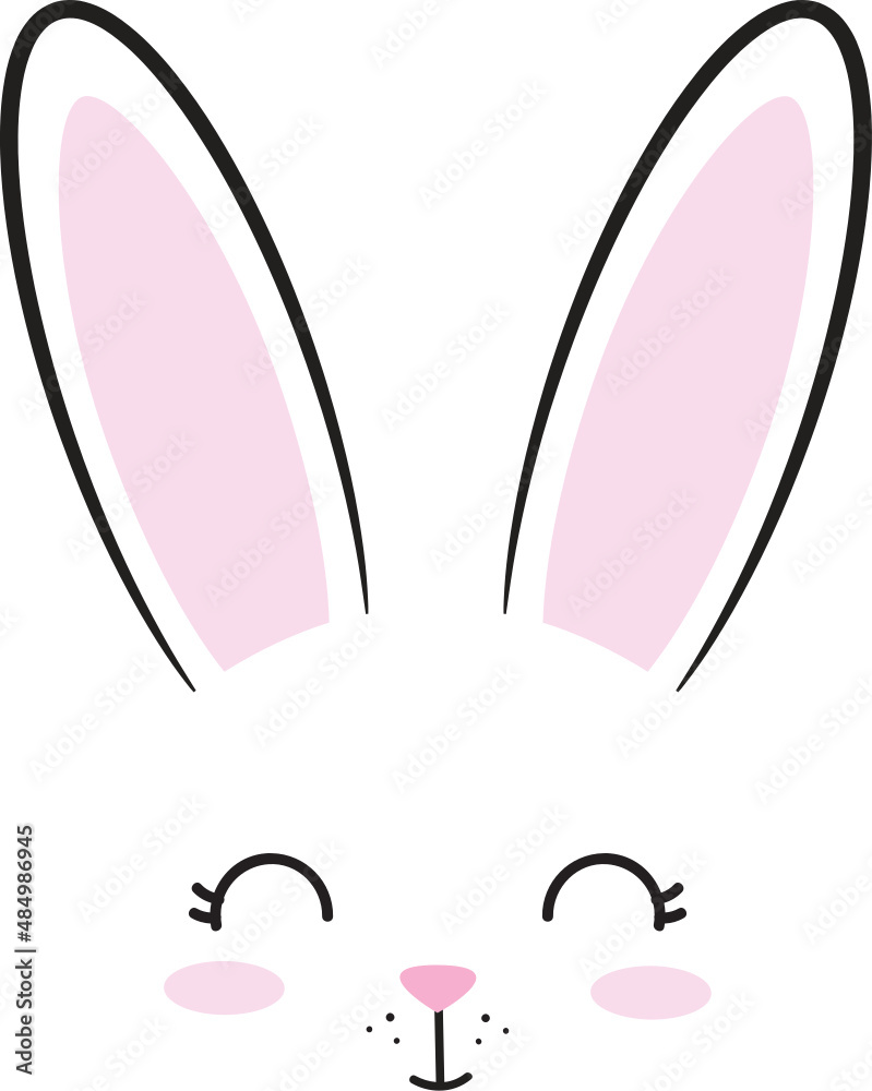 Fototapeta premium Cute Bunny Face