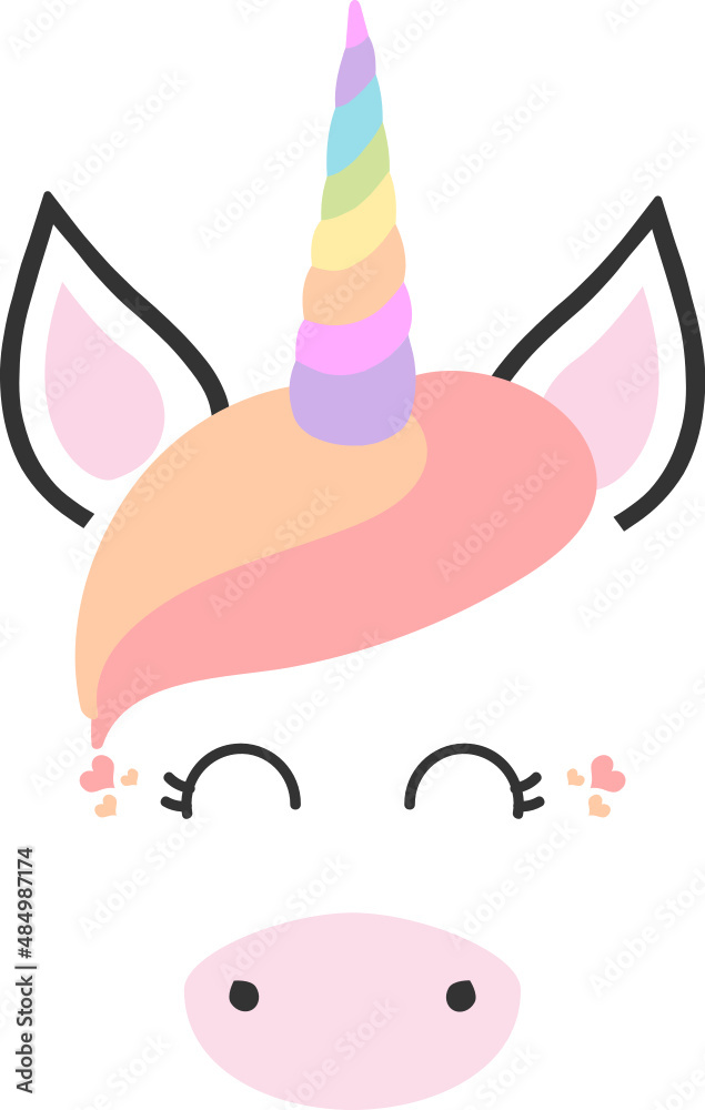 Cute Unicorn Face Cute Unicorn Face